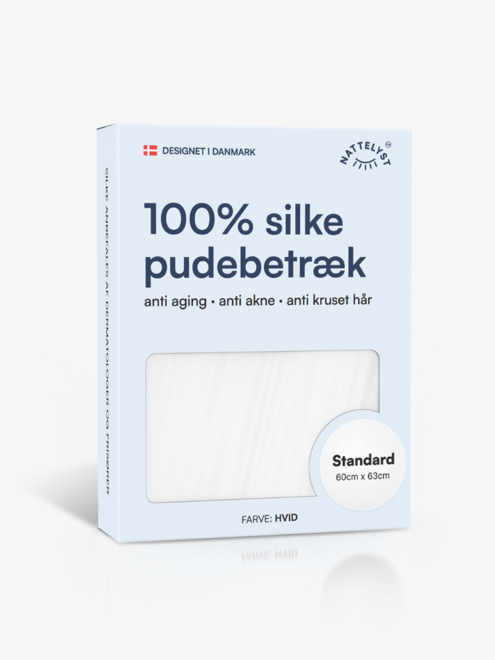 100% Mulberry Silke Pudebetræk (OEKO-TEX) Hvid